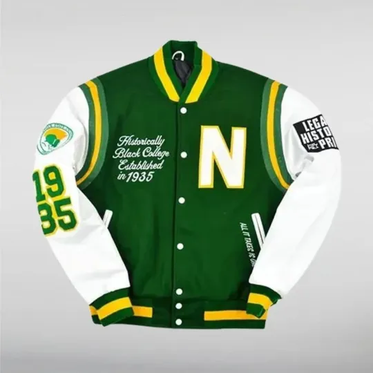 Motto Norfolk State University Baseball Jacket for Men and Women