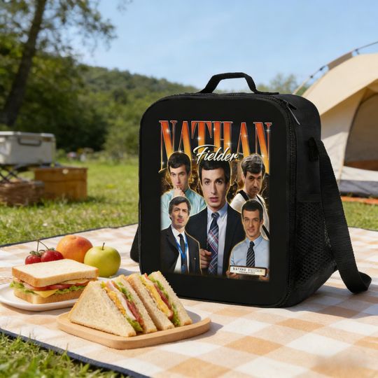 Discover Nathan Fielder Insulated Lunch Bag, Retro 90s Style Fan Tote
