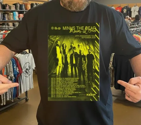 Discover Minus the Bear Menos El Oso 20th Anniversary Tour September 2026 Shirt