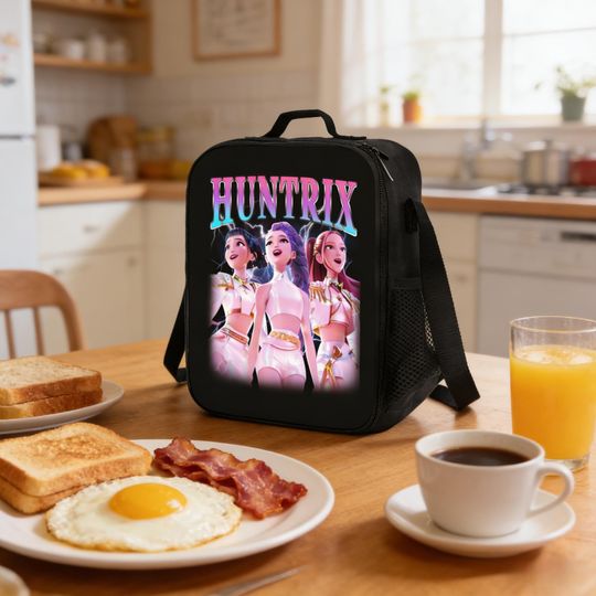 Discover Huntrix Kpop Insulated Lunch Tote, Girl Group Fan Bag for Kids School