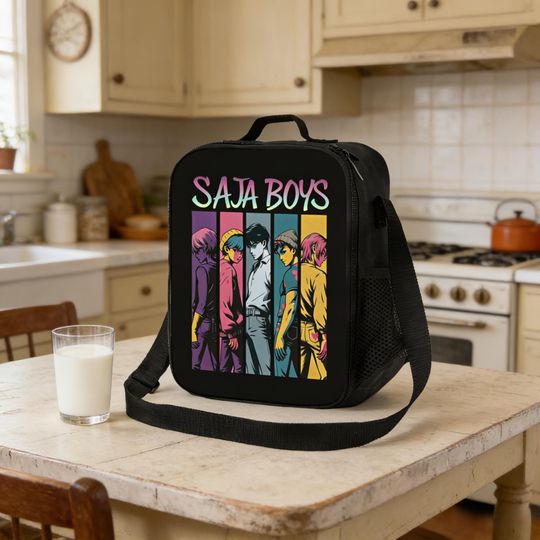 Discover Saja Boys Kpop Insulated Lunch Tote, Boy Band Fan Bag for Kids School
