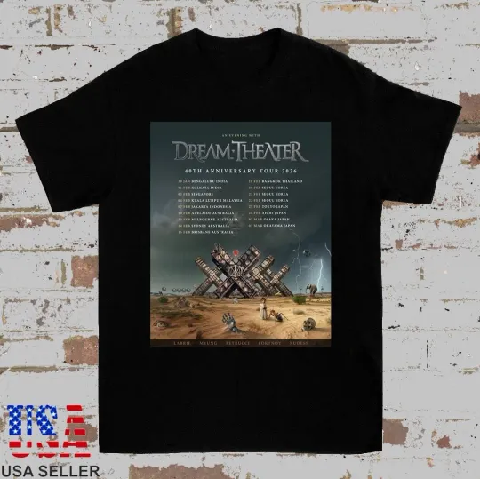 Discover DREAM THEATER 40th Anniversary Tour 2026 T Shirt