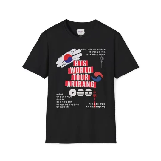 Discover Bangtan 2026 Tour Tee Unisex Softstyle T-Shirt