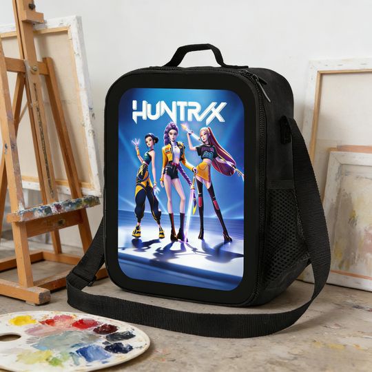 Discover Huntrix Kpop Demon Hunters Insulated Lunch Bag, Fan Tote with Strap