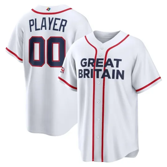 Discover Custom Personalized, Great Britain 2026 World Baseball Classic AOP Jersey S-5XL