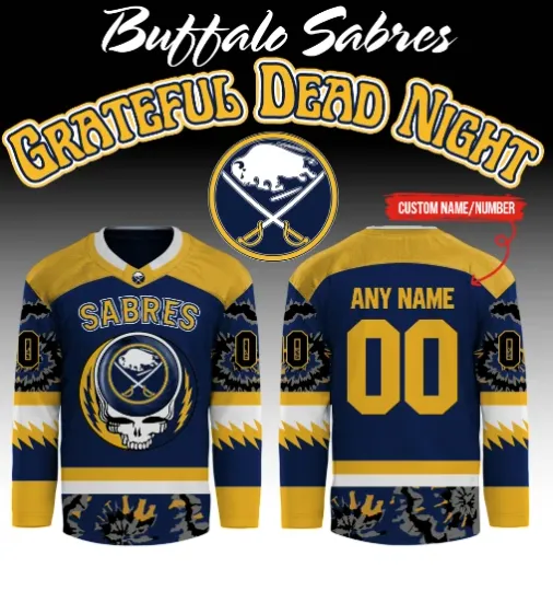 Discover Personalized Buffalo Sabres Dead Night Hockey Shirt - Size S to 5XL