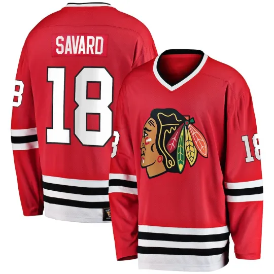 Discover Savard Black*hawks Breakaway Retired Player Jersey - Red Size XS-5XL Reprint