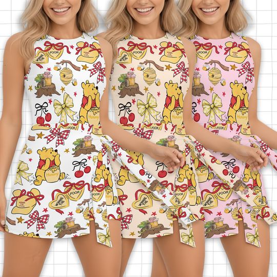 Discover Pooh Tennis Dress Skirt, Winnie The Pooh Dress, Disney Athletic Skirt, Disney Tennis Dress Skirt