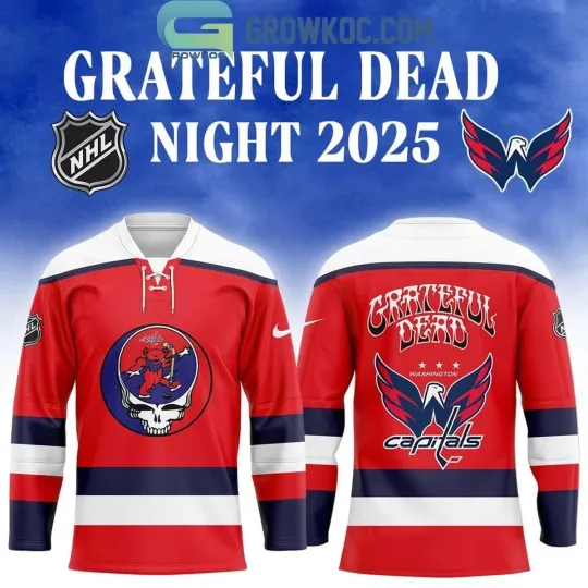 Discover NHL Capitals Grateful *Dead Night 2025 Hockey Jersey Size XS-5XL