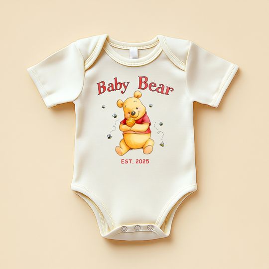 Discover Personalized Name Baby Bear Onesies, Baby Gift