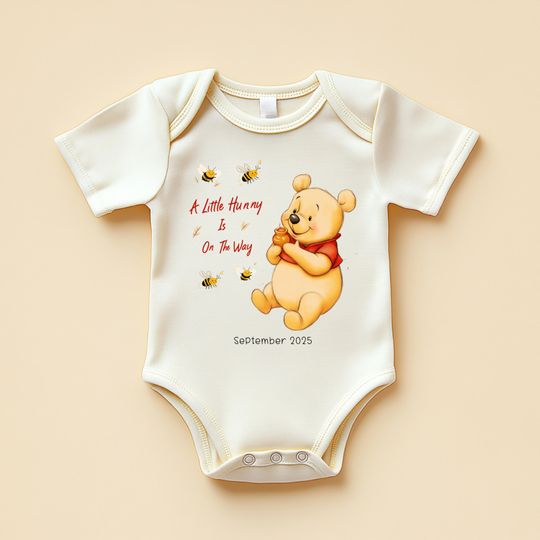 Discover A Little Hunny Is On The Way Onesies, Baby Gift