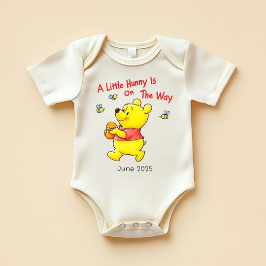 Discover A Little Hunny Is On The Way Onesies, Baby Gift