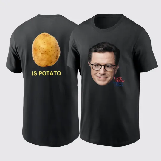 Discover The Late Show with Stephen Colbert TShirt, Is Potato All Size Gif Fan