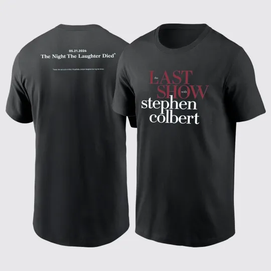 Discover The Last Show with Stephen Colbert 2026 TShirt, Late Night Comedy Tee