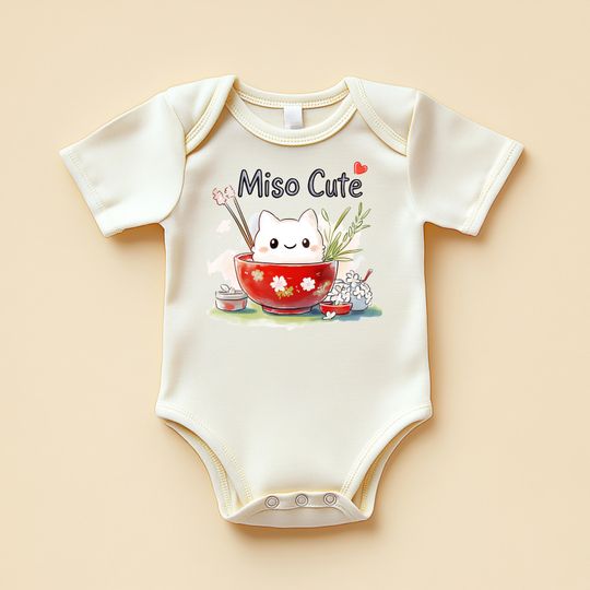 Discover Miso Ramen Baby Bodysuit | Funny Foodie Onesie