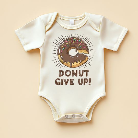 Discover Donut Give Up Baby Bodysuit, Chocolate Sprinkle Outfit