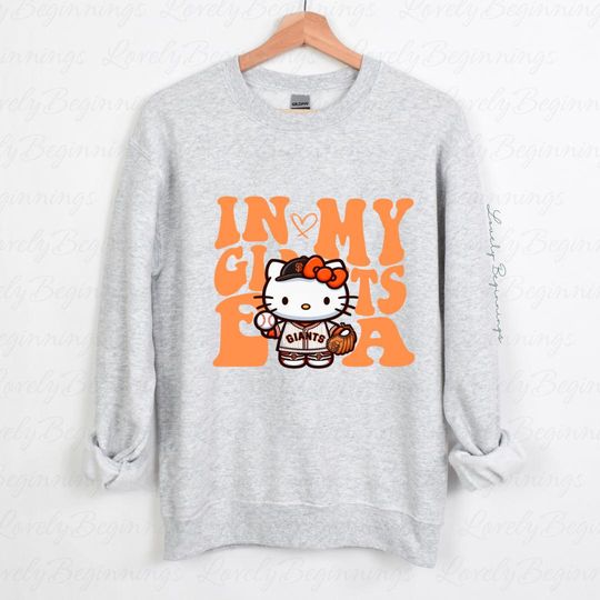 Discover In My Giants Era Kawaii Sweatshirt with Baseball and Championship Design
