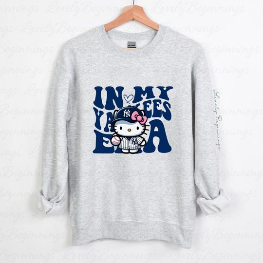 Discover In My Yankees Era Kawaii Baseball Sweatshirt