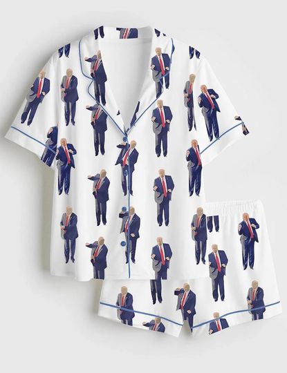 Discover America 47th Trumpp Pajama Set, USA Pajama Nightwear Set Trumpp Fans, Pajama Sleepwear Set for Her Women