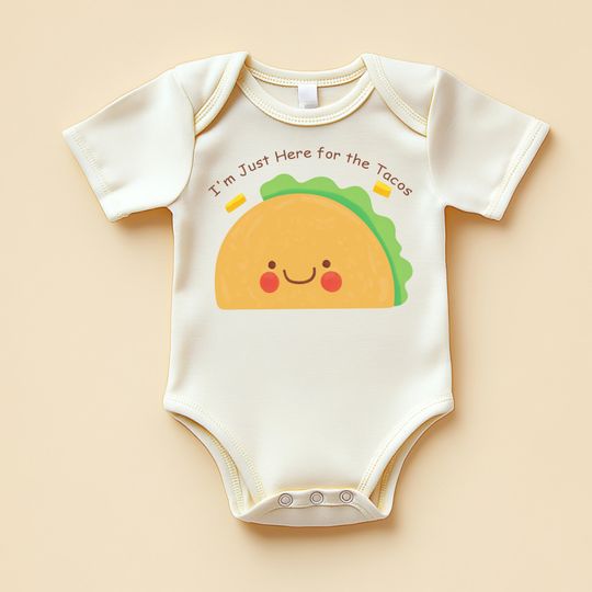 Discover Tacos Baby Bodysuit, Funny Kawaii Foodie Outfit