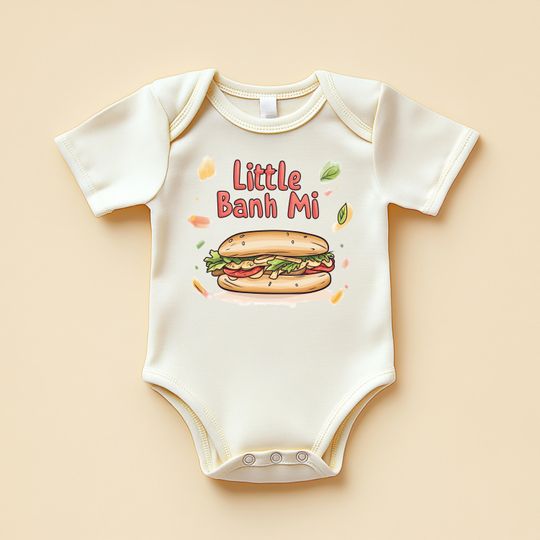 Discover Little Banh Mi Onesie, Baby Outfit, Newborn Gift