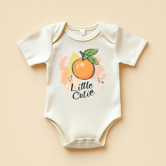 Discover Orange Little Cutie Onesie, Baby Outfit, Newborn Gift