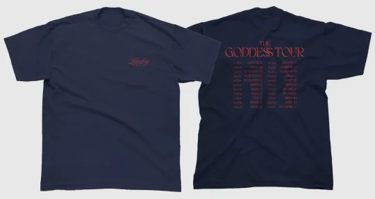 Discover Laufey The Goddess Tour Tee - Navy Size S-5XL Reprint