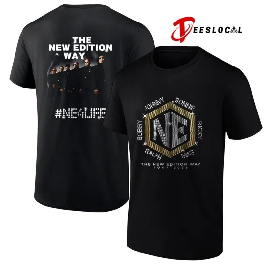 Discover The New Edition Way NE 4 Life Tour 2026 Graphic Shirt Size S-5XL