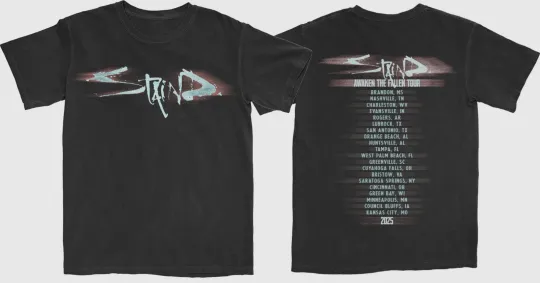 Discover Staind Movement Tour 2025 Tee Size S-5XL DTG Reprint