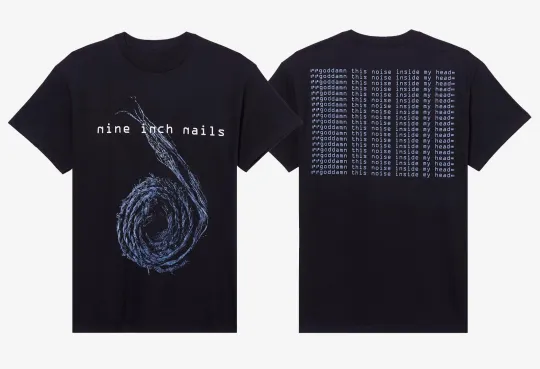 Discover NIN Nine Inch Nails Goddamn This Noise T-Shirt Size S-5XL DTG Print