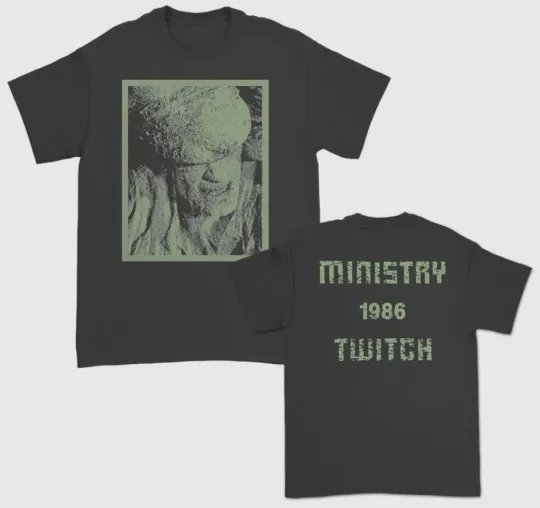 Discover Ministry 1986 Twitch T-Shirt Vintage Black Size S-5XL DTG Reprint