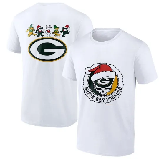 Discover Packers 60Th Anniversary Of Grate*ful Dead Christmas Game Day Logo Shirt