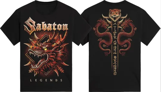 Discover Sabaton A Tiger Among Dragons T-shirt Size S-5XL Reprint