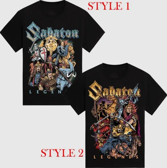Discover Sabaton Vault Of Legends Blue T-shirt Unisex Size S-5XL Reprint