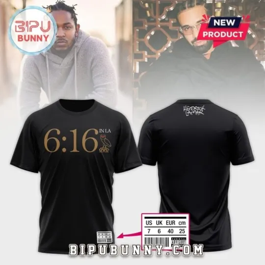 Discover 16 IN LA Kendrick Lamar T-Shirt Size S-5XL