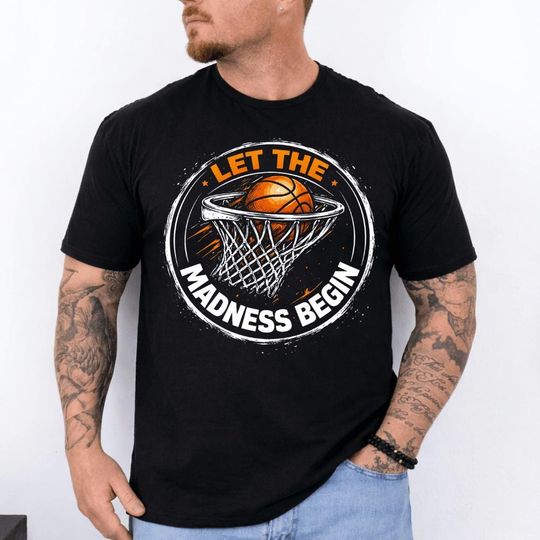 Discover Basketball Fan T-Shirt Game Day Court Vibes Birthday Tee for Ball Lovers