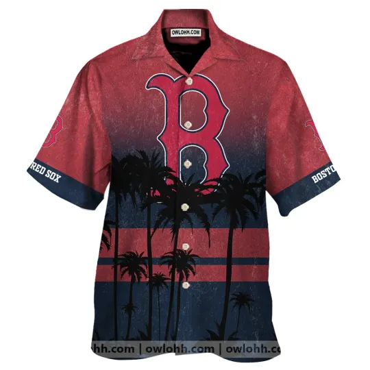 Boston Red Sox Tropical Hawaiian Shirt