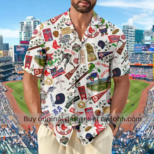 Boston Red Sox World Series Hawaiian Shirt Owl Ohh