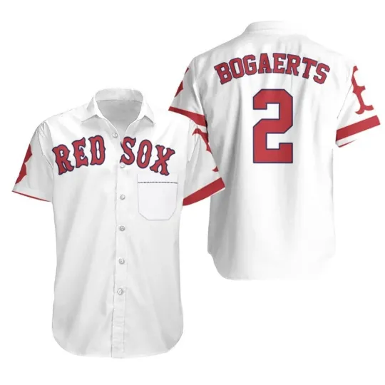Xander Bogaerts Boston Red Sox 2019 Jersey Inspired Hawaiian Shirt