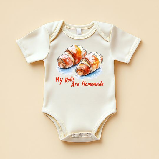 Discover My Rolls Are Homemade Baby Bodysuit
