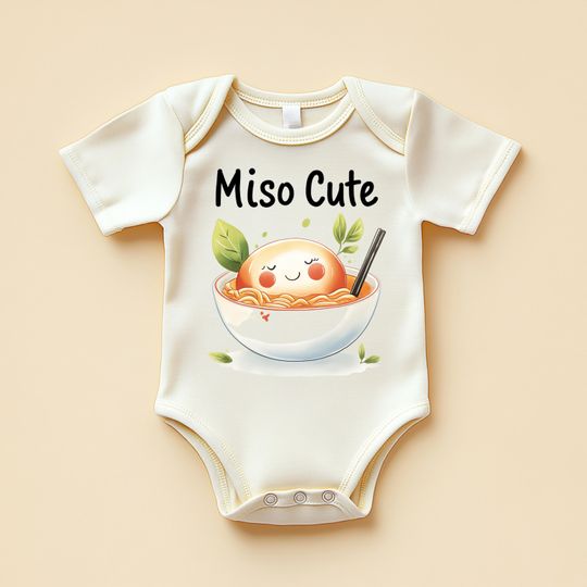 Discover Miso Ramen Baby Bodysuit  Funny Foodie Onesie