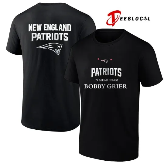Discover Patriots in memoriam Bobby Grier 2025 logo T-shirt Size S-5XL