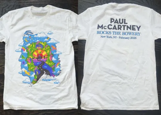 Discover P mccartney NYC Bowery Ballroom 2025 Event Shirt Size S-5XL Fanmade