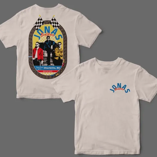 Discover Jonas Brothers Charlotte North Carolina 2025 Event Tee At Spectrum Center TShirt