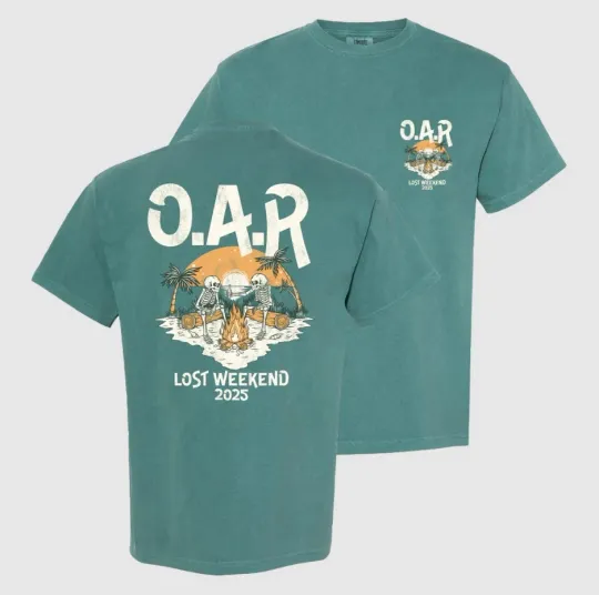 Discover Comfort Colors O.A.R 2025 Lost Weekend Tee Size S-5XL Reprint