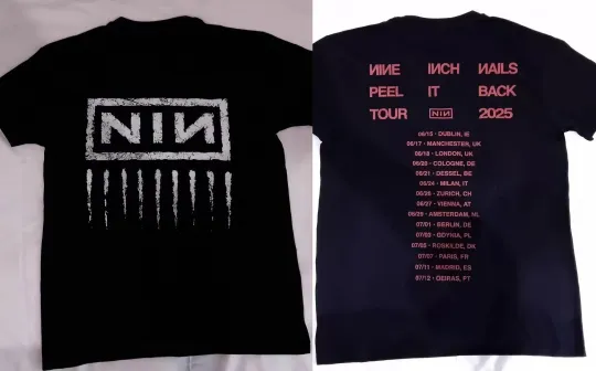 Discover NIN Nine Inch Nails - Peel It Back Tour 2025 T-shirt Size S-5XL