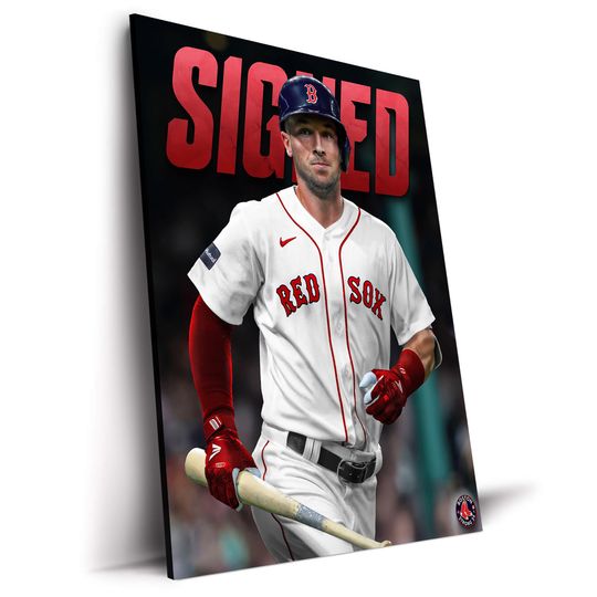 Alex Bregman Red Sox Print, Baseball Art