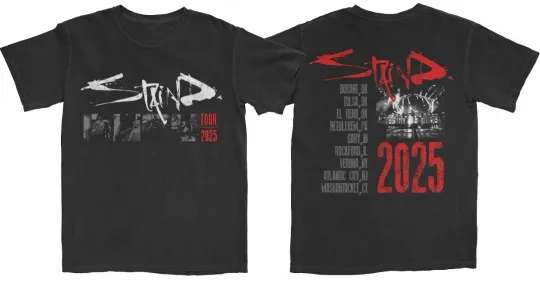 Discover Staind Isolated Fall 2025 Tour Tee Size S-5XL
