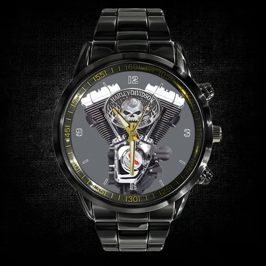 Discover harley machine SPORT METAL black watch mens high quality wristwatch