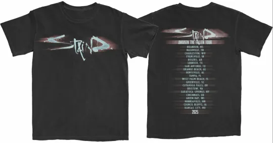 Discover Staind Movement Tour 2025 Awaken The Fallen Tee Size S-5XL